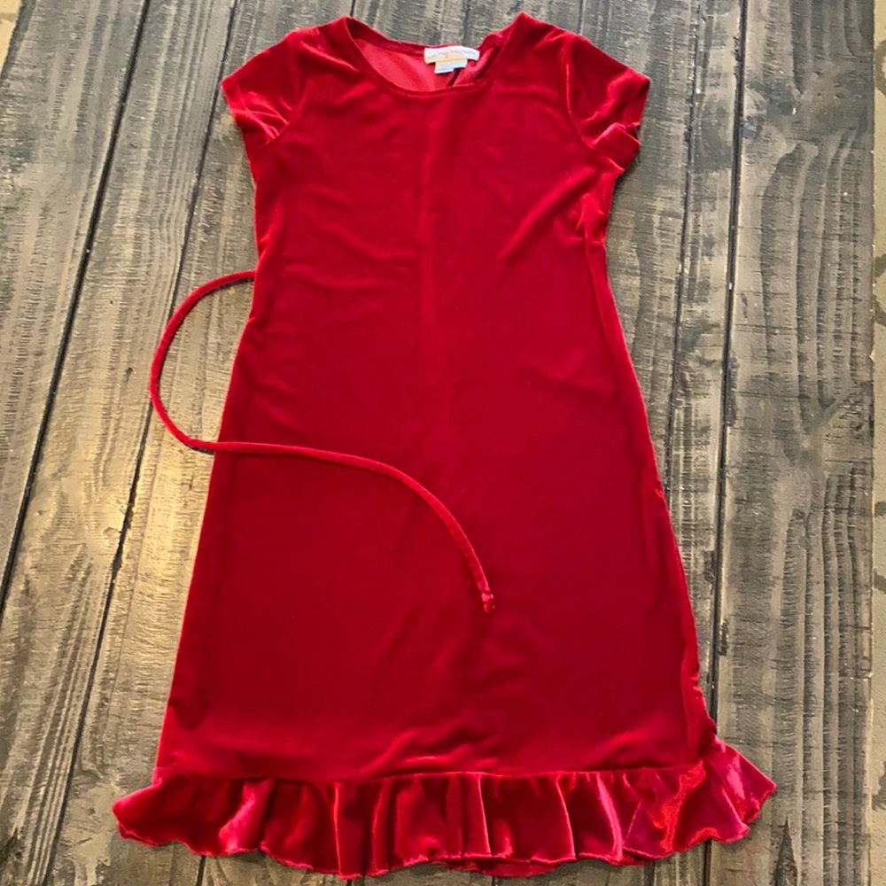 Red My Michelle Velvety Dress